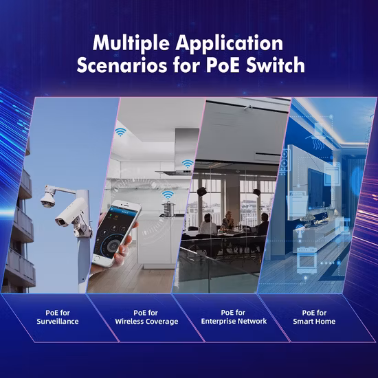Нулевая конфигурация: декодер AV Over IP 1080P, удлинитель HDMI Over IP H. 265 с видеостеной, визуальным управлением и PoE