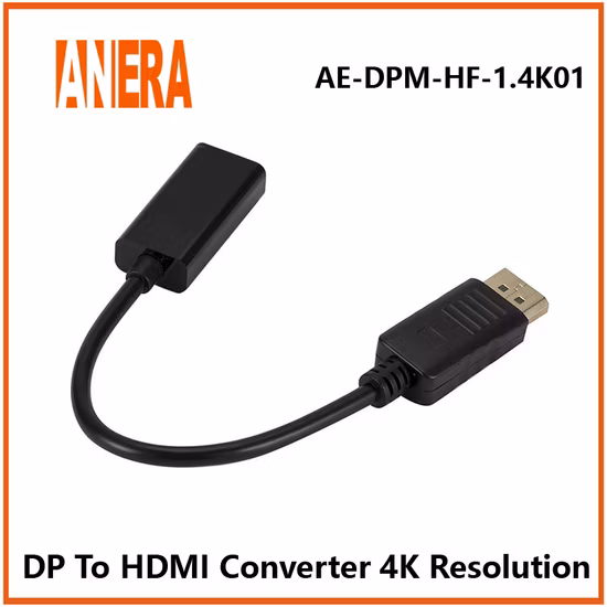 Anera Hot Sale 4K Dp Display to HDMI Converter Video Audio Converter