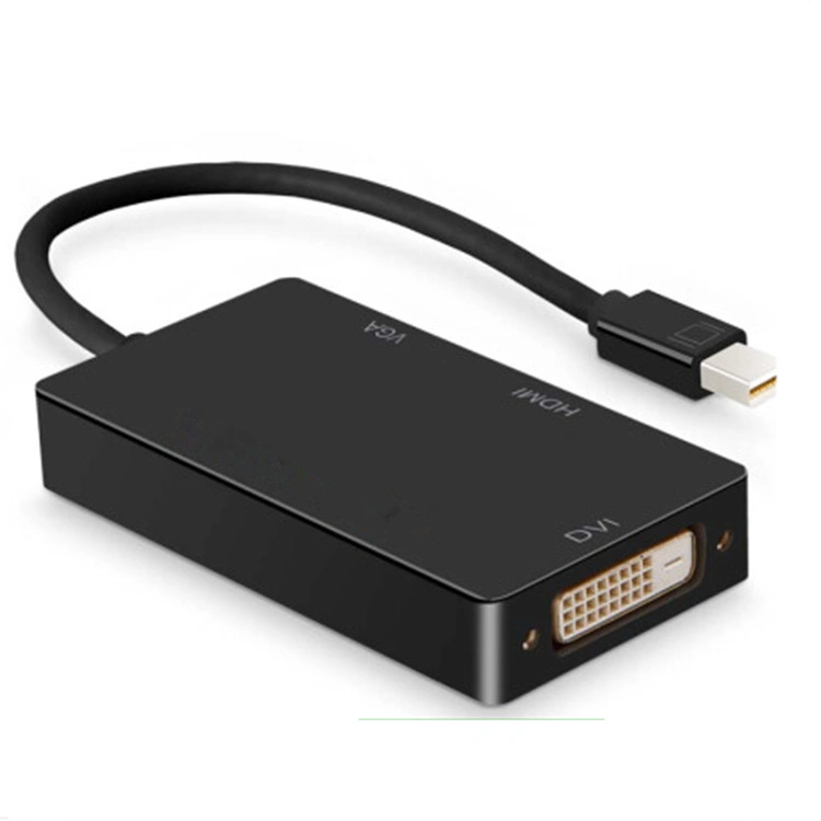 Anera Hot Sale Mini Dp Display to HDMI VGA DVI Converter Video Converter Adapter Cable