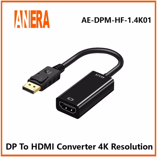 Anera Hot Sale 4K Dp Display to HDMI Converter Video Audio Converter