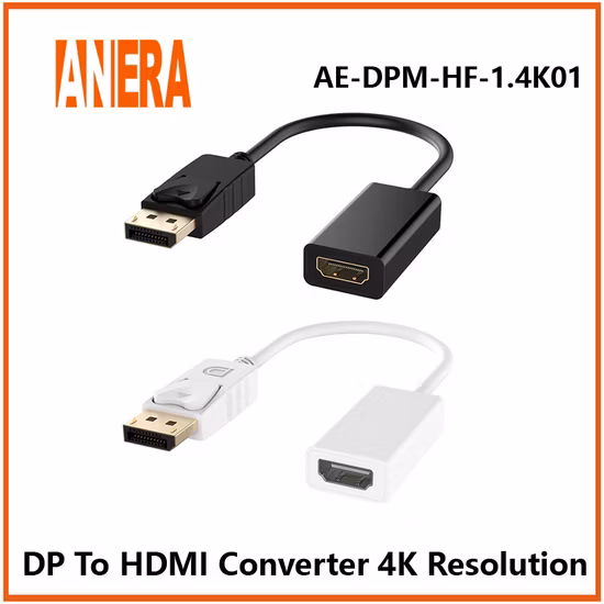 Anera Hot Sale 4K Dp Display to HDMI Converter Video Audio Converter