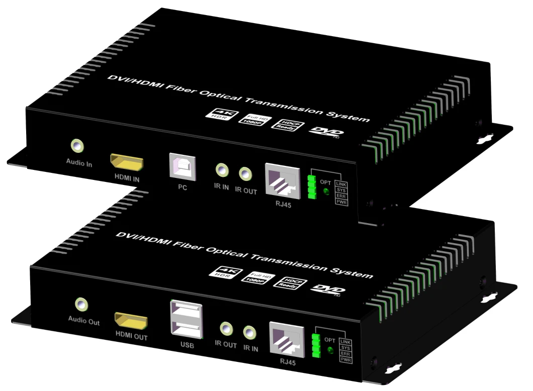 HDMI/DVI/SDI Audio & Video to Fiber Optic Converter Extender